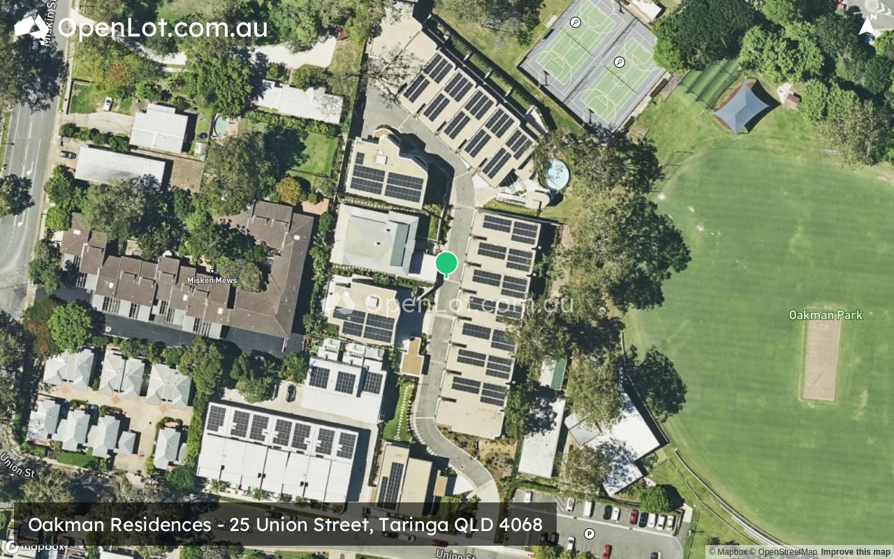 Satellite image for Oakman Residences - 25 Union Street, Taringa QLD 4068