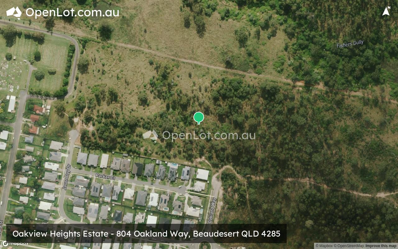 Satellite image for Oakview Heights Estate - 804 Oakland Way, Beaudesert QLD 4285