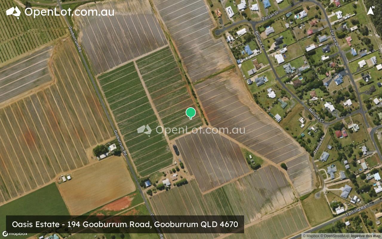 Satellite image for Oasis Estate - 194 Gooburrum Road, Gooburrum QLD 4670