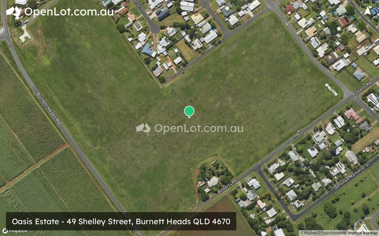 Satellite image for Oasis Estate - 49 Shelley Street, Burnett Heads QLD 4670