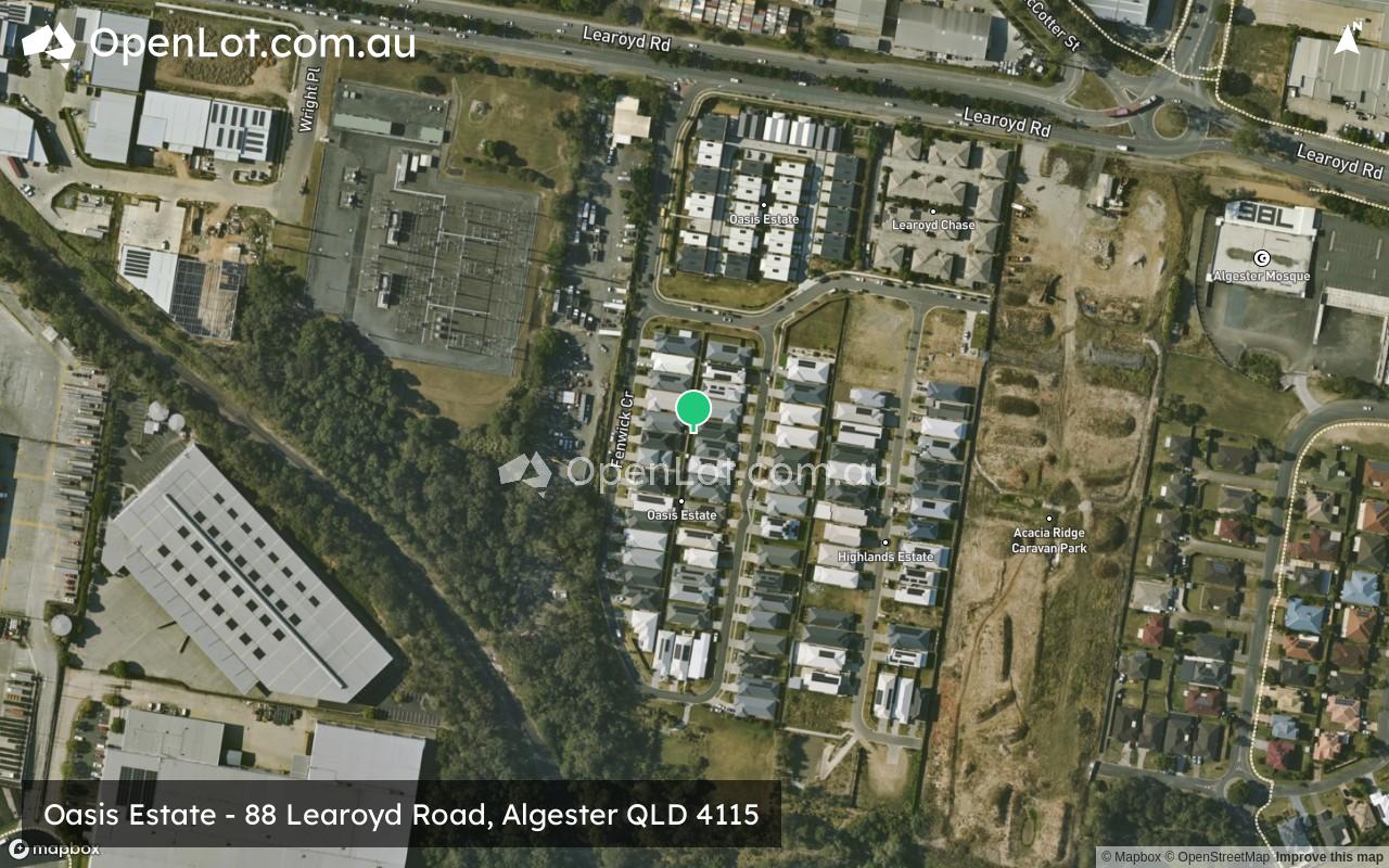 Satellite image for Oasis Estate - 88 Learoyd Road, Algester QLD 4115