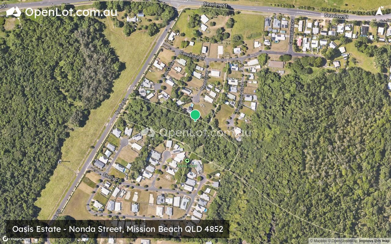 Satellite image for Oasis Estate - Nonda Street, Mission Beach QLD 4852