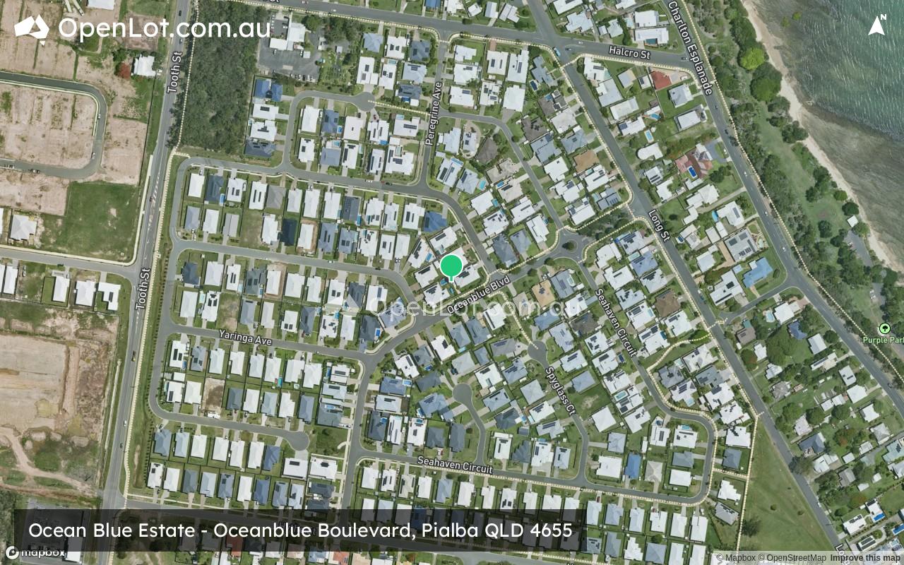Satellite image for Ocean Blue Estate - Oceanblue Boulevard, Pialba QLD 4655