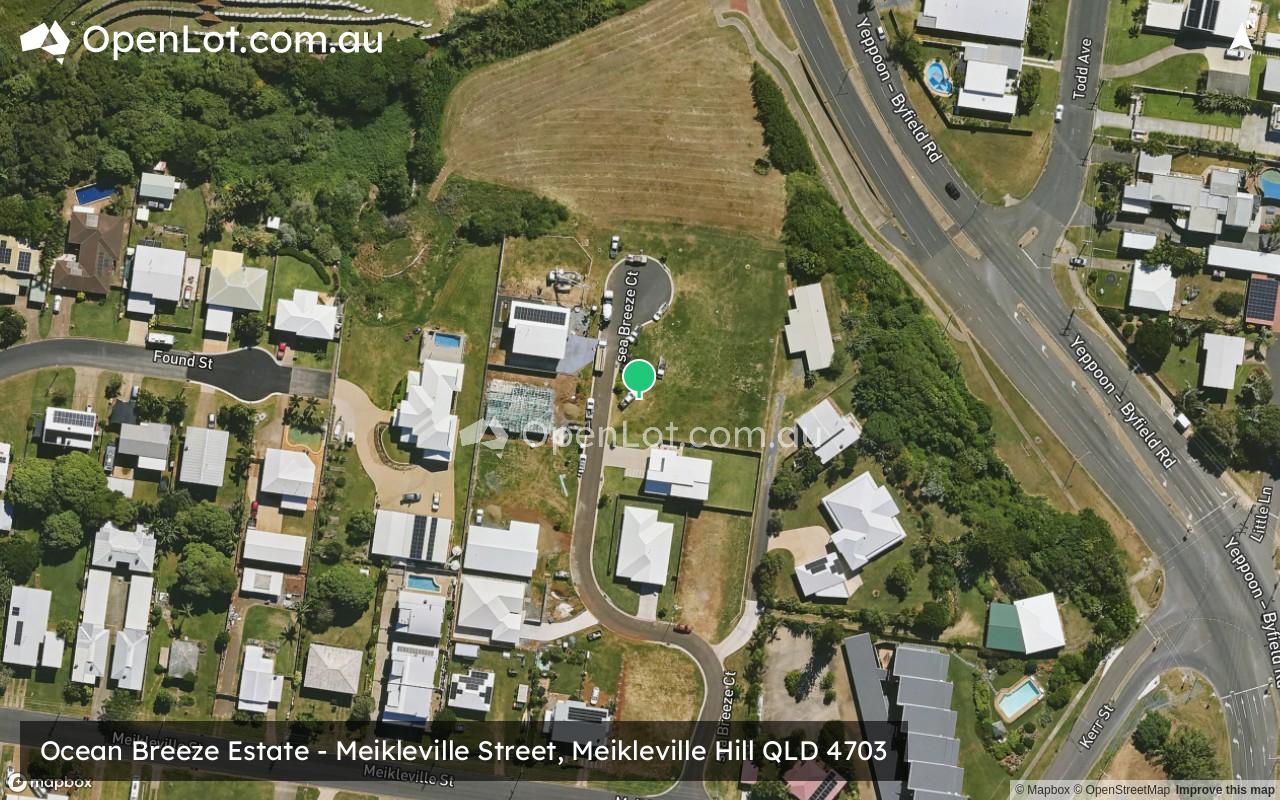 Satellite image for Ocean Breeze Estate - Meikleville Street, Meikleville Hill QLD 4703