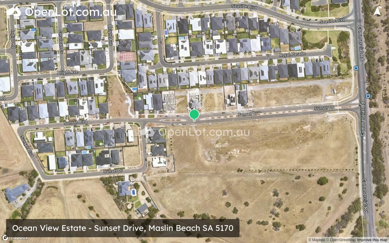 Satellite image for Ocean View Estate - Sunset Drive, Maslin Beach SA 5170