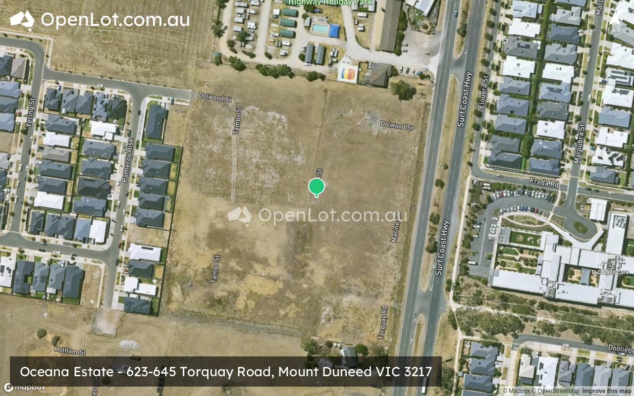 Satellite image for Oceana Estate - 623-645 Torquay Road, Mount Duneed VIC 3217