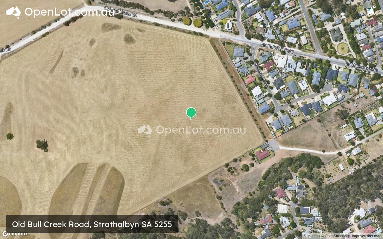 Satellite image for Old Bull Creek Road, Strathalbyn SA 5255