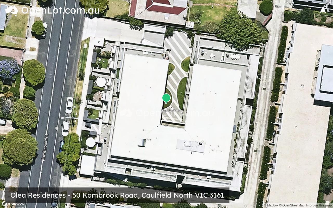 Satellite image for Olea Residences - 50 Kambrook Road, Caulfield North VIC 3161