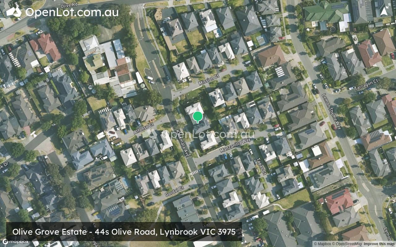 Satellite image for Olive Grove Estate - 44s Olive Road, Lynbrook VIC 3975