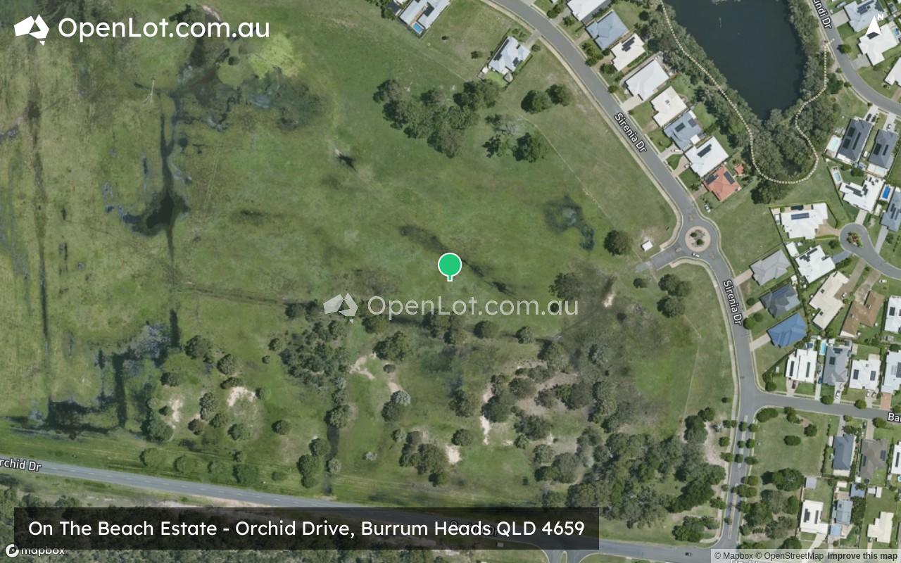 Satellite image for On The Beach Estate - Orchid Drive, Burrum Heads QLD 4659