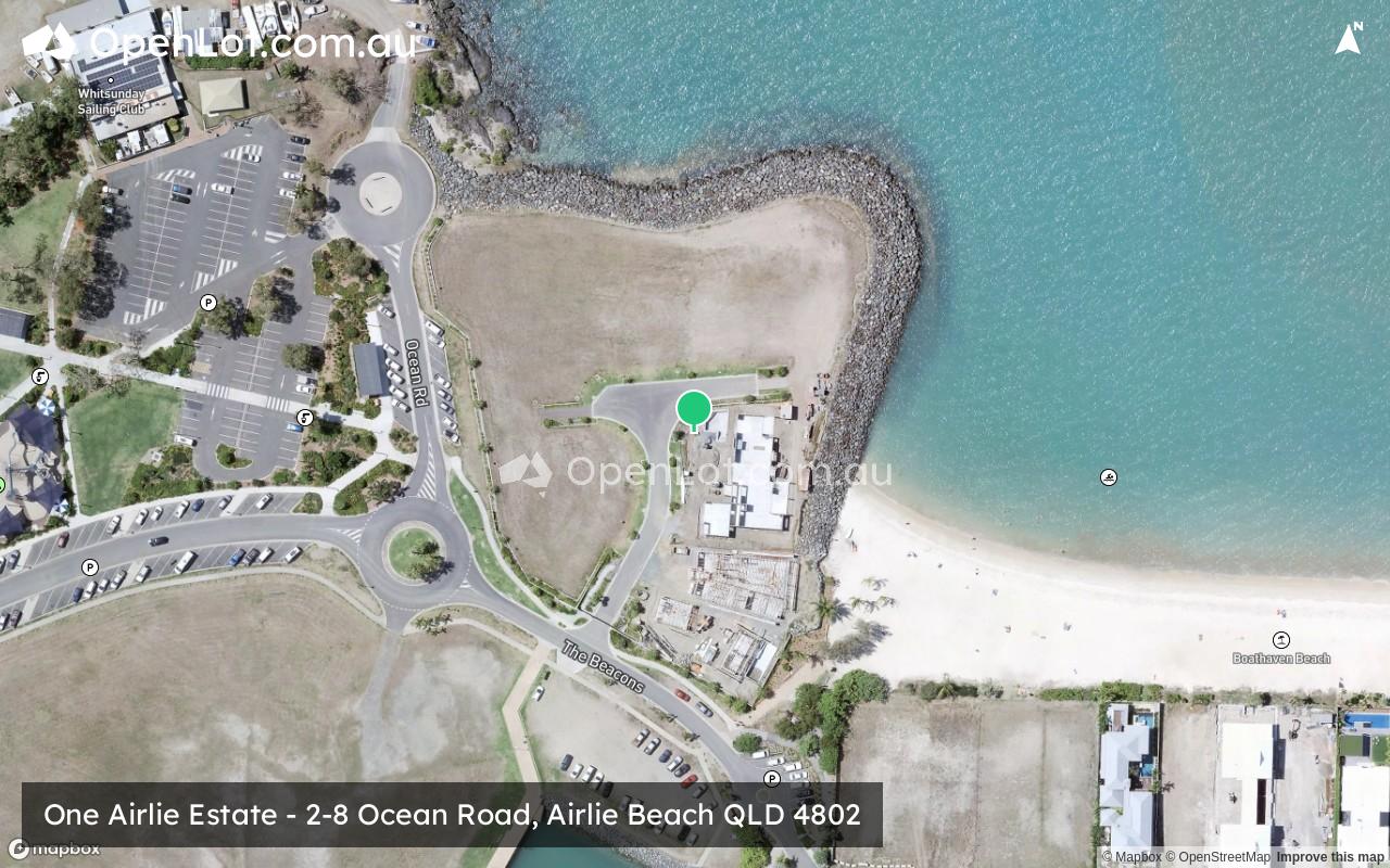 Satellite image for One Airlie Estate - 2-8 Ocean Road, Airlie Beach QLD 4802