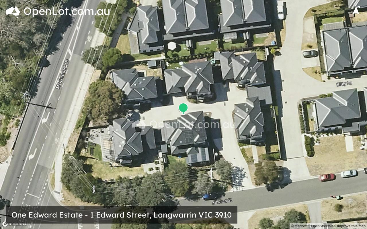 Satellite image for One Edward Estate - 1 Edward Street, Langwarrin VIC 3910
