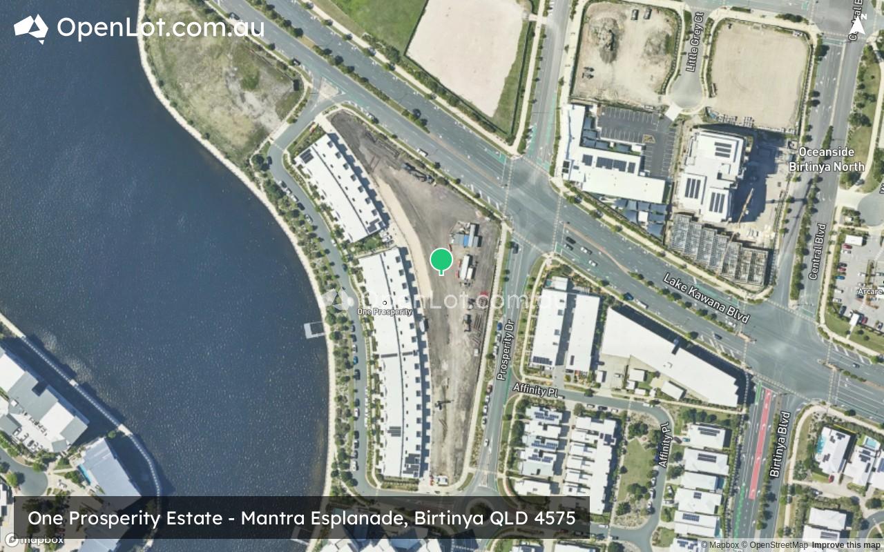 Satellite image for One Prosperity Estate - Mantra Esplanade, Birtinya QLD 4575
