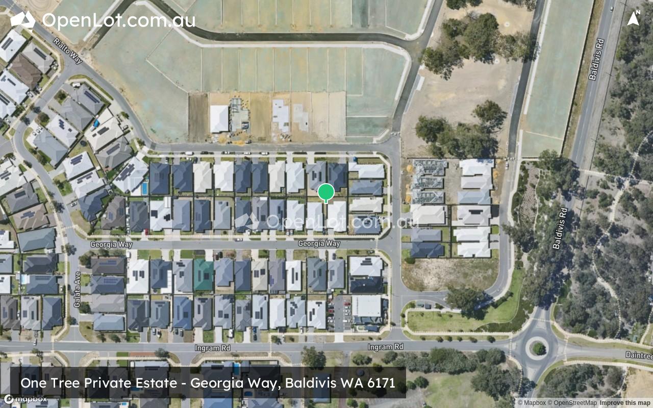 Satellite image for One Tree Private Estate - Georgia Way, Baldivis WA 6171