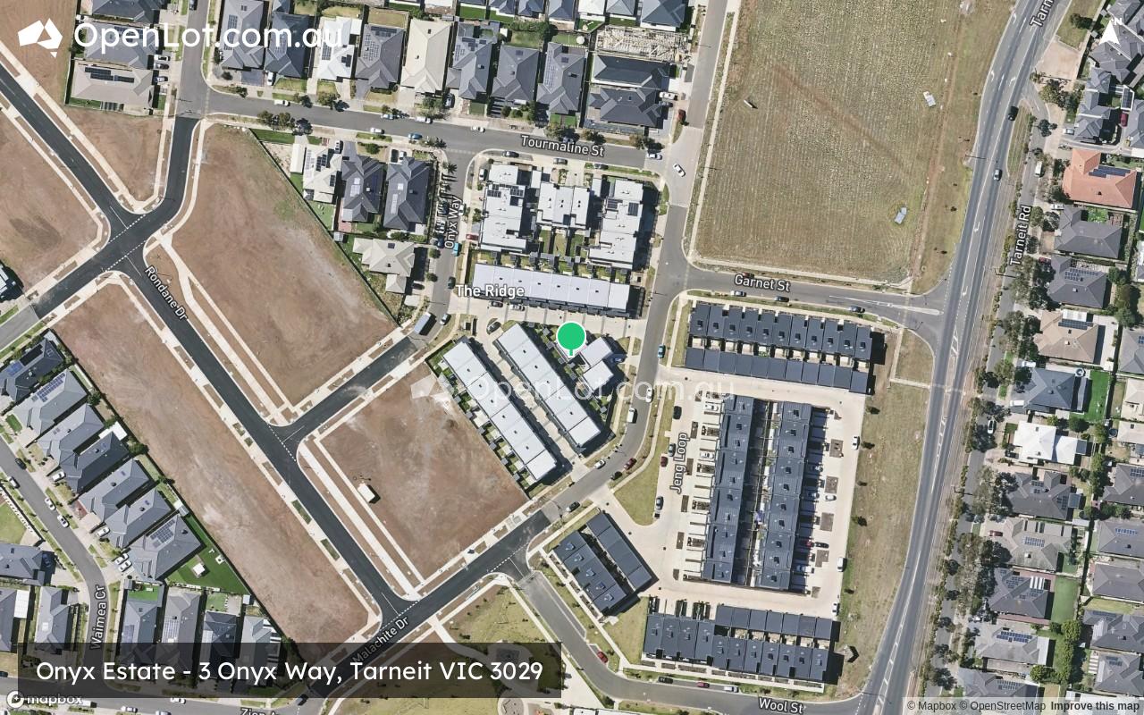 Satellite image for Onyx Estate - 3 Onyx Way, Tarneit VIC 3029