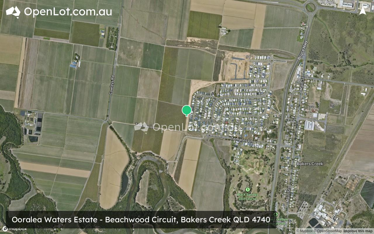 Satellite image for Ooralea Waters Estate - Beachwood Circuit, Bakers Creek QLD 4740