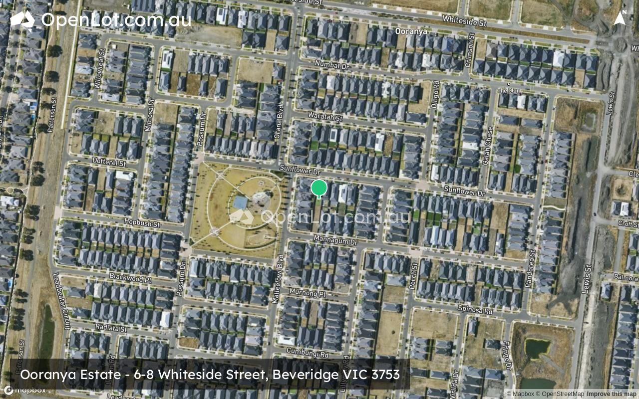Satellite image for Ooranya Estate - 6-8 Whiteside Street, Beveridge VIC 3753