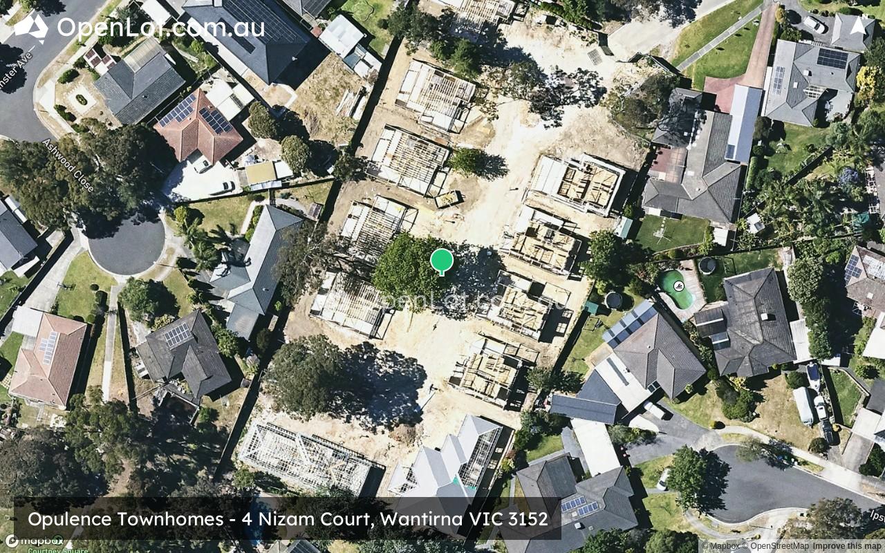 Satellite image for 4 Nizam Court, Wantirna VIC 3152