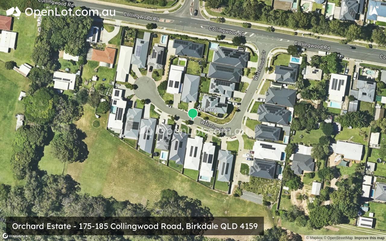 Satellite image for Orchard Estate - 175-185 Collingwood Road, Birkdale QLD 4159