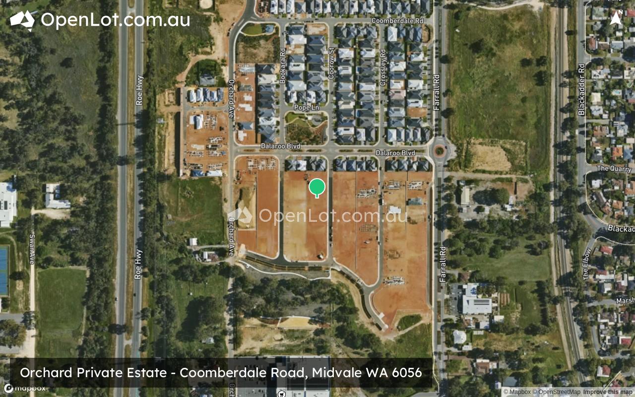 Satellite image for Orchard Private Estate - Coomberdale Road, Midvale WA 6056