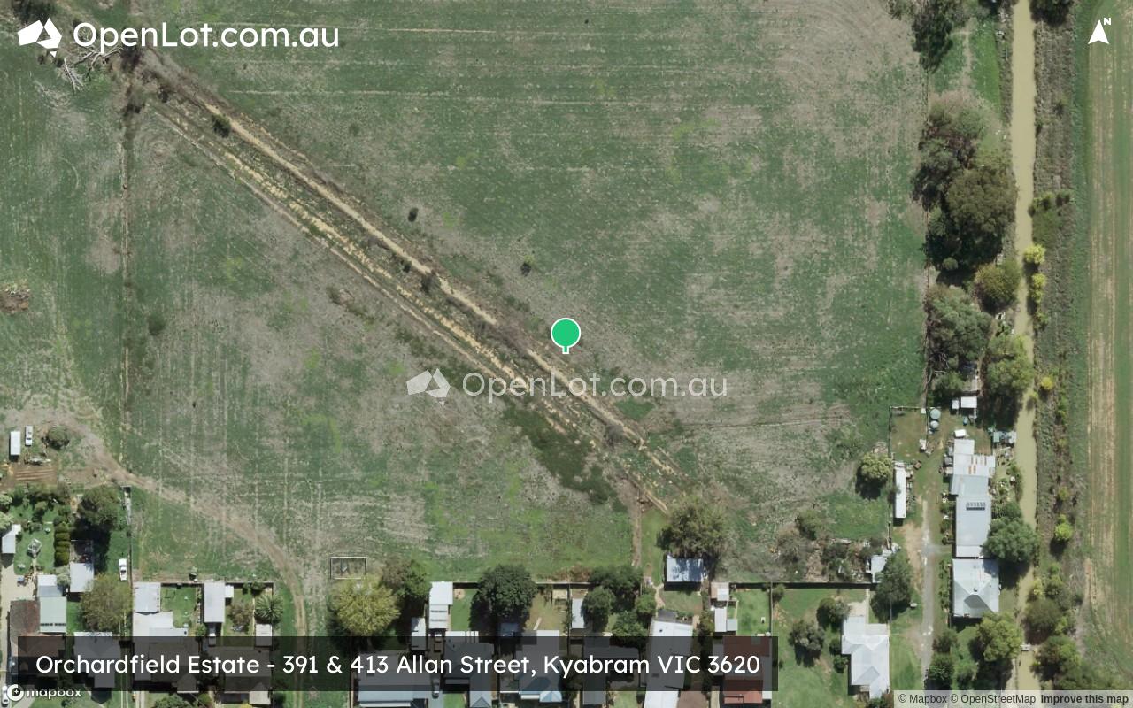 Satellite image for Orchardfield Estate - 391 & 413 Allan Street, Kyabram VIC 3620