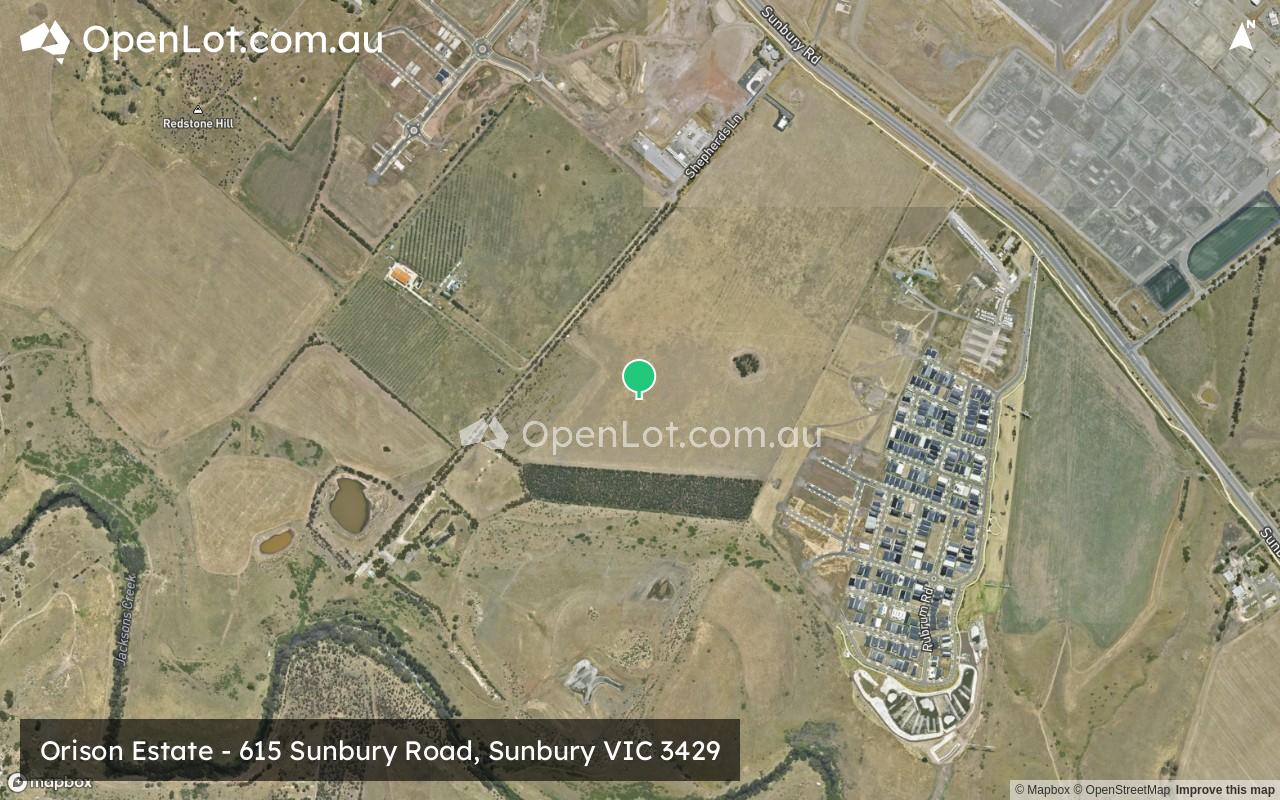 Satellite image for Orison Estate - 615 Sunbury Road, Sunbury VIC 3429