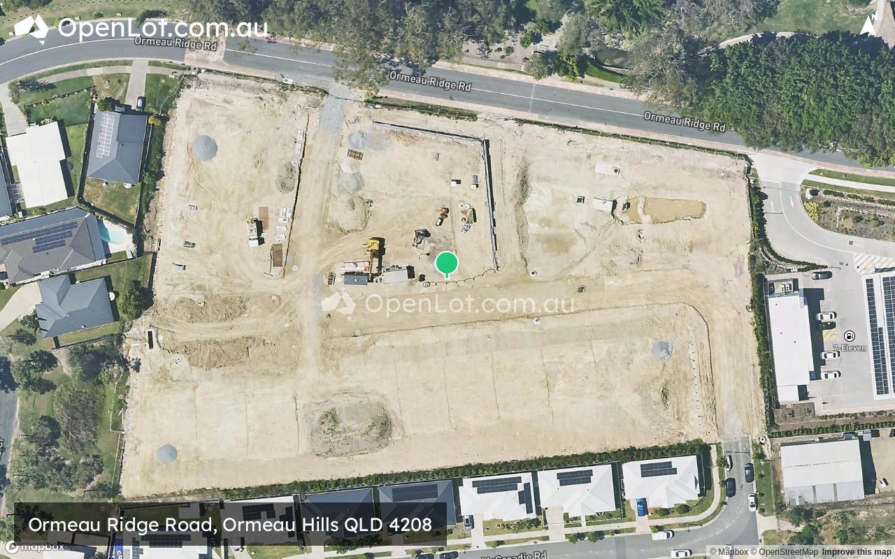 Satellite image for Ormeau Ridge Road, Ormeau Hills QLD 4208
