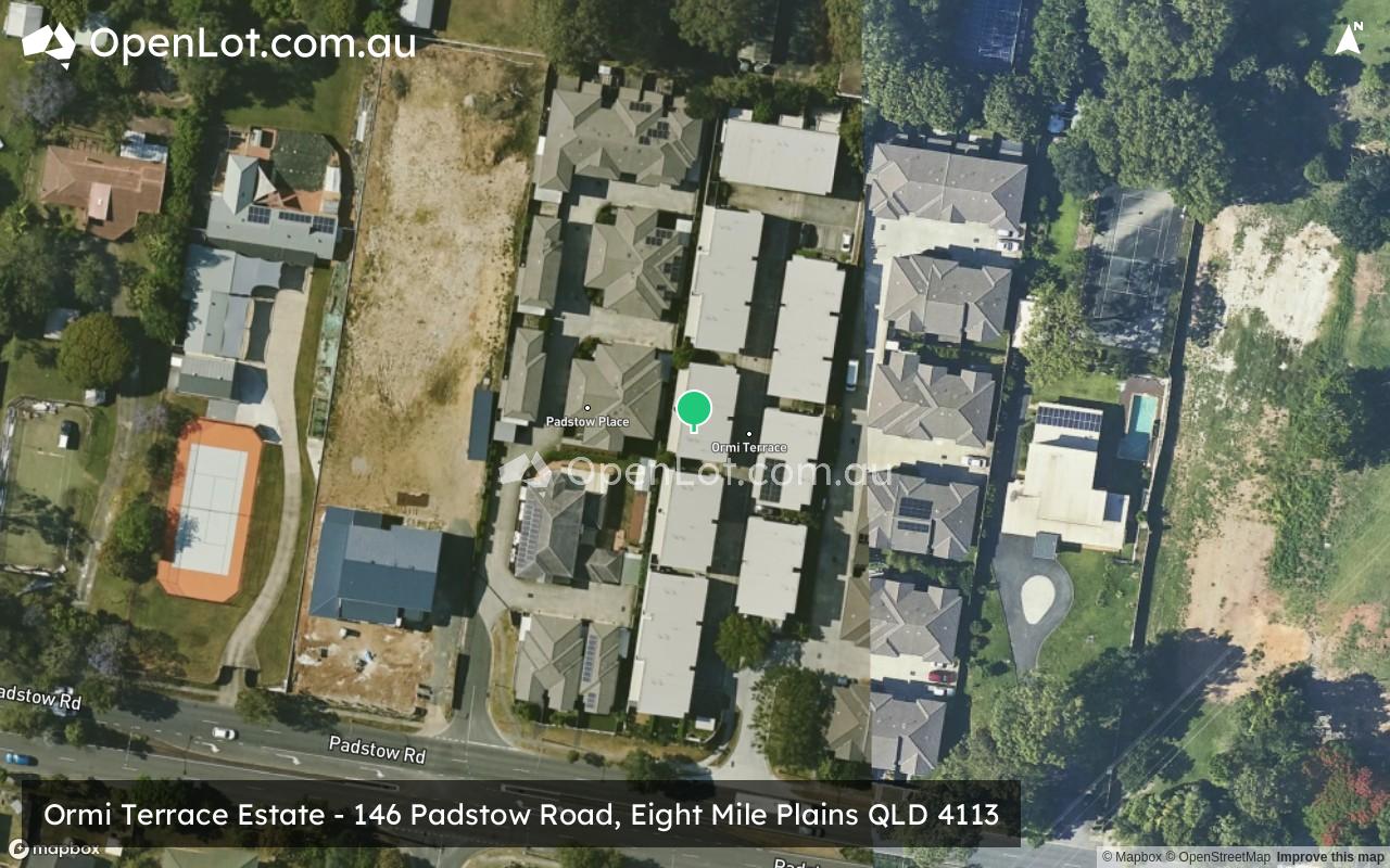 Satellite image for Ormi Terrace Estate - 146 Padstow Road, Eight Mile Plains QLD 4113