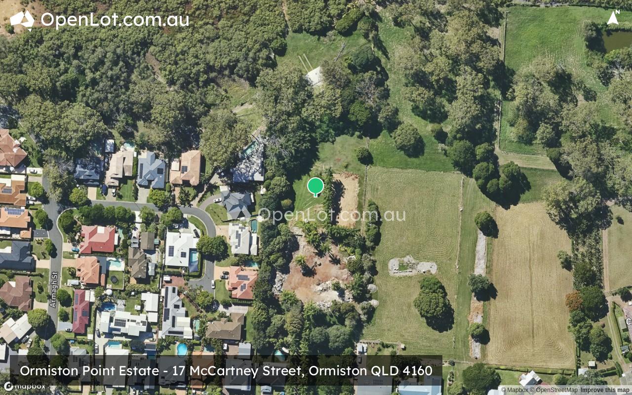 Satellite image for 17 McCartney Street, Ormiston QLD 4160