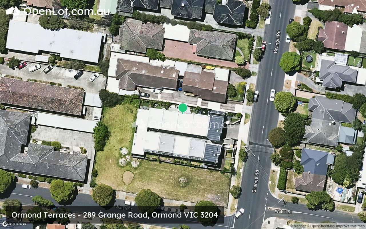 Satellite image for Ormond Terraces - 289 Grange Road, Ormond VIC 3204