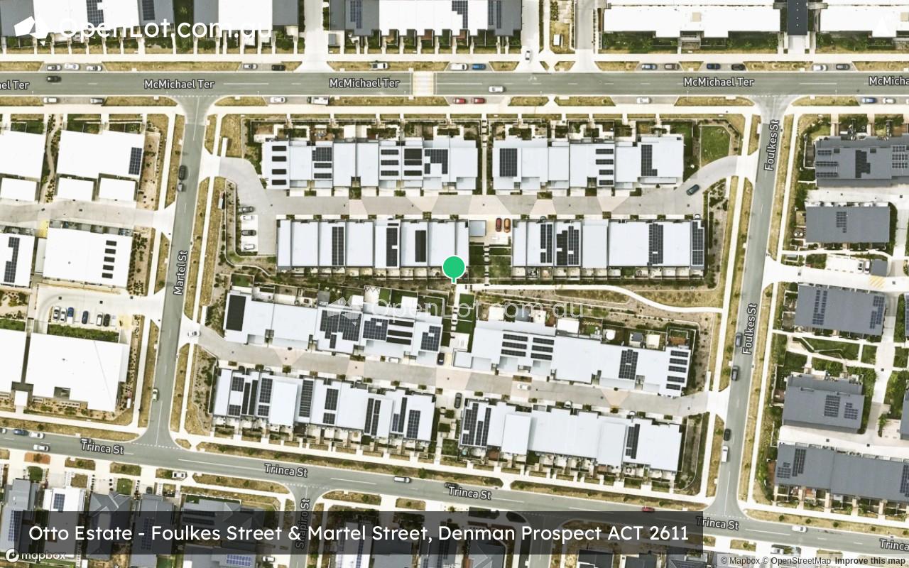 Satellite image for Otto Estate - Foulkes Street & Martel Street, Denman Prospect ACT 2611