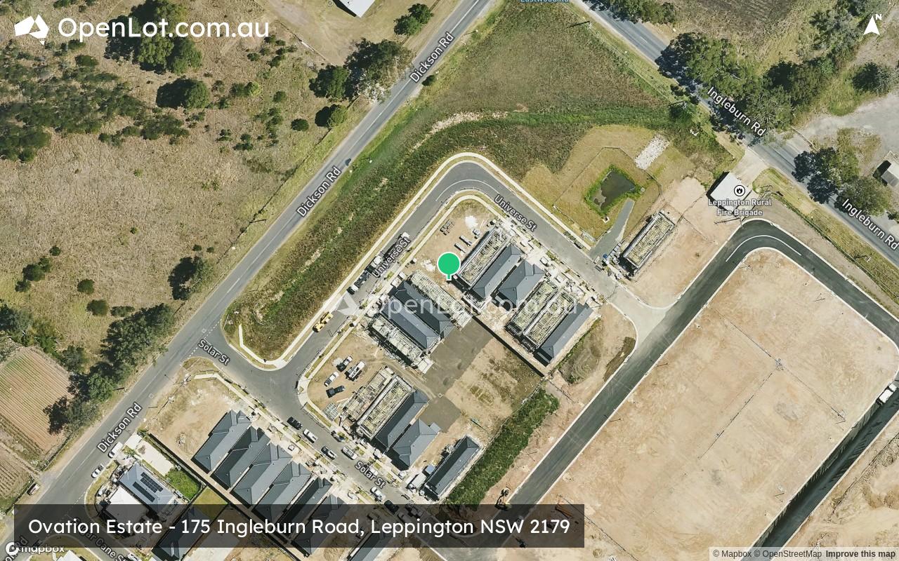 Satellite image for Ovation Estate - 175 Ingleburn Road, Leppington NSW 2179