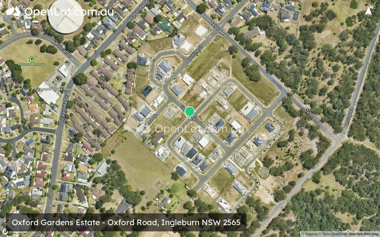 Satellite image for Oxford Gardens Estate - Oxford Road, Ingleburn NSW 2565