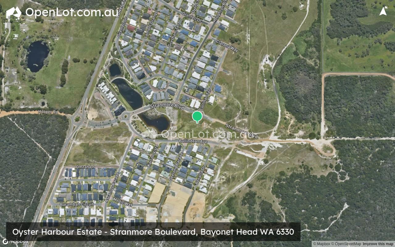 Satellite image for Oyster Harbour Estate - Stranmore Boulevard, Bayonet Head WA 6330