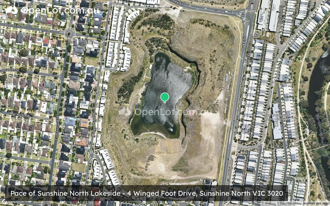 Satellite image for Pace of Sunshine North Lakeside - 4 Winged Foot Drive, Sunshine North VIC 3020