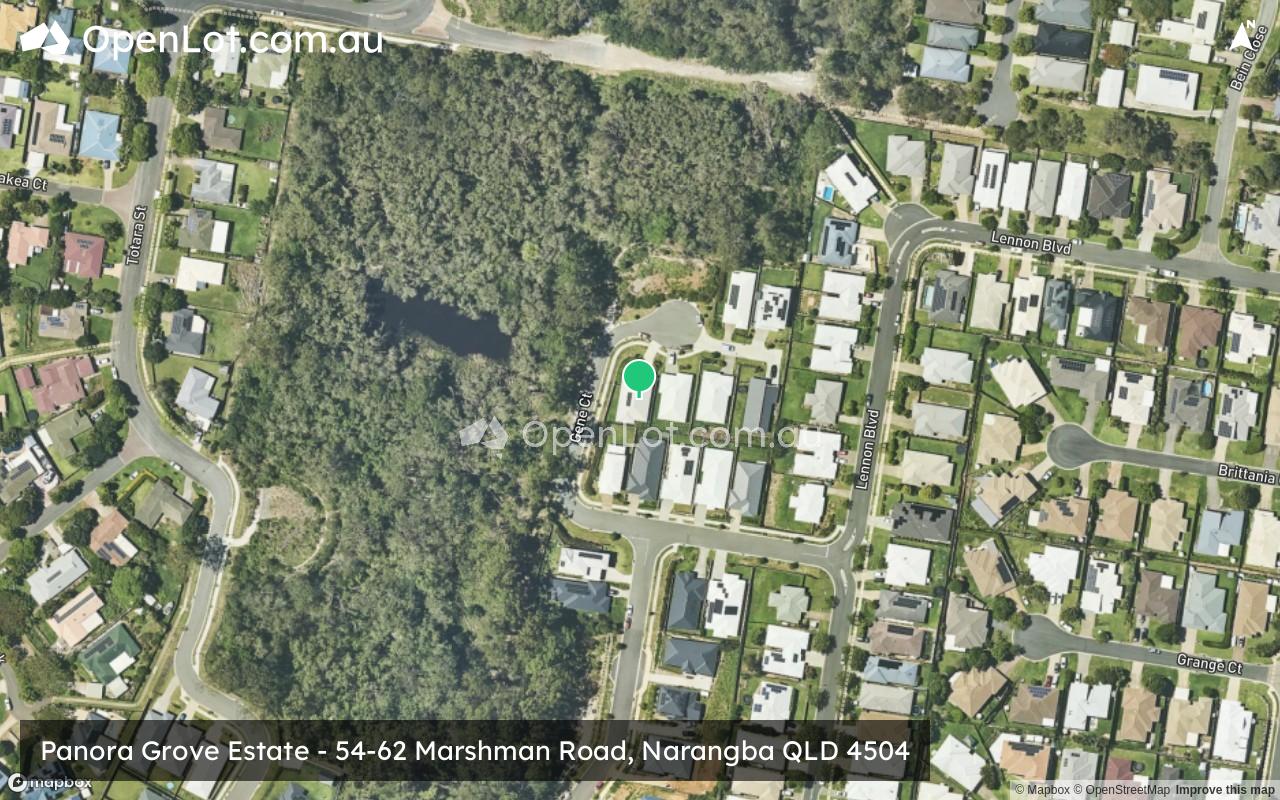 Satellite image for Panora Grove Estate - 54-62 Marshman Road, Narangba QLD 4504