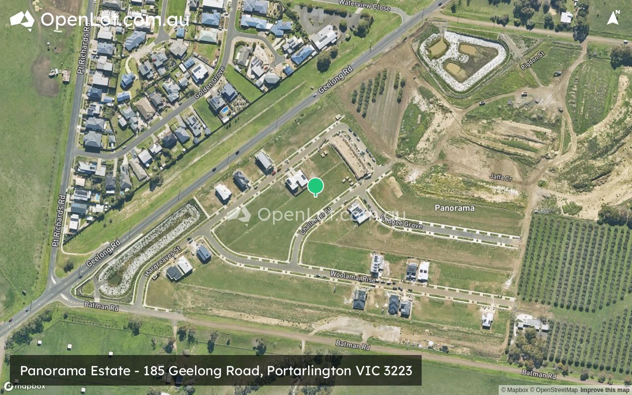 Satellite image for Panorama Estate - 185 Geelong Road, Portarlington VIC 3223