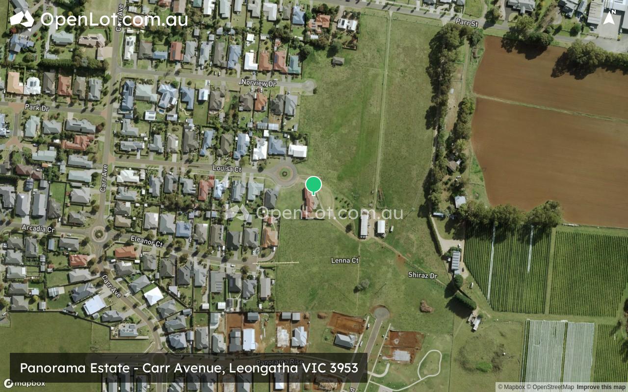 Satellite image for Panorama Estate - Carr Avenue, Leongatha VIC 3953
