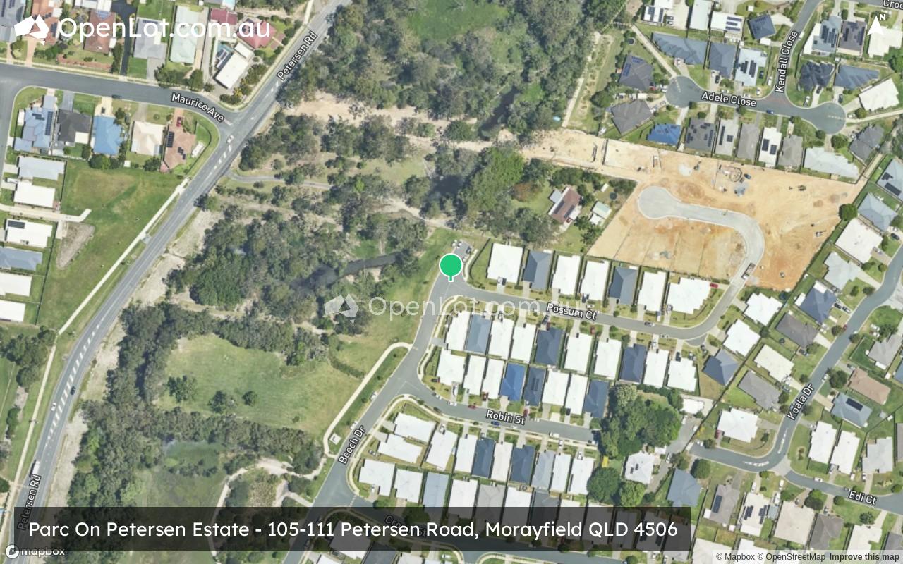 Satellite image for Parc On Petersen Estate - 105-111 Petersen Road, Morayfield QLD 4506