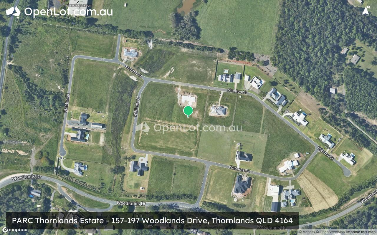 Satellite image for PARC Thornlands Estate - 157-197 Woodlands Drive, Thornlands QLD 4164