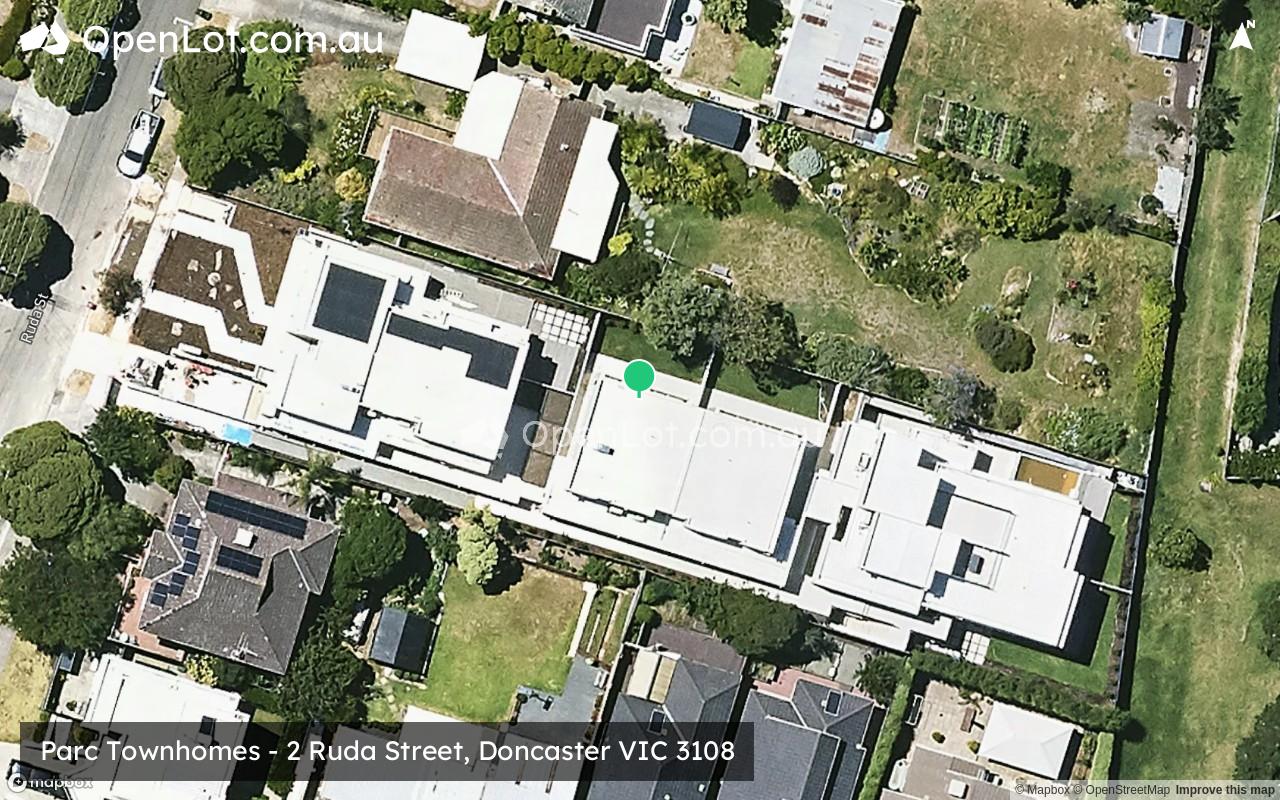 Satellite image for Parc Townhomes - 2 Ruda Street, Doncaster VIC 3108