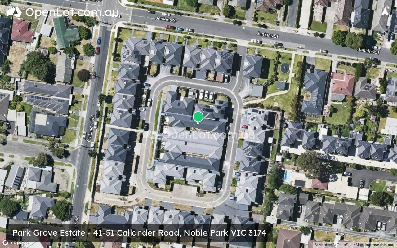 Satellite image for Park Grove Estate - 41-51 Callander Road, Noble Park VIC 3174