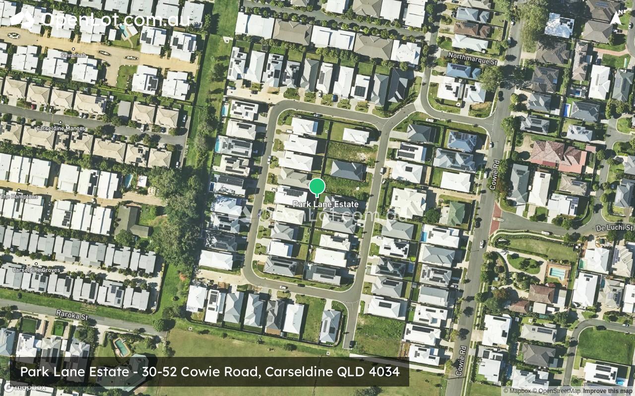 Satellite image for Park Lane Estate - 30-52 Cowie Road, Carseldine QLD 4034