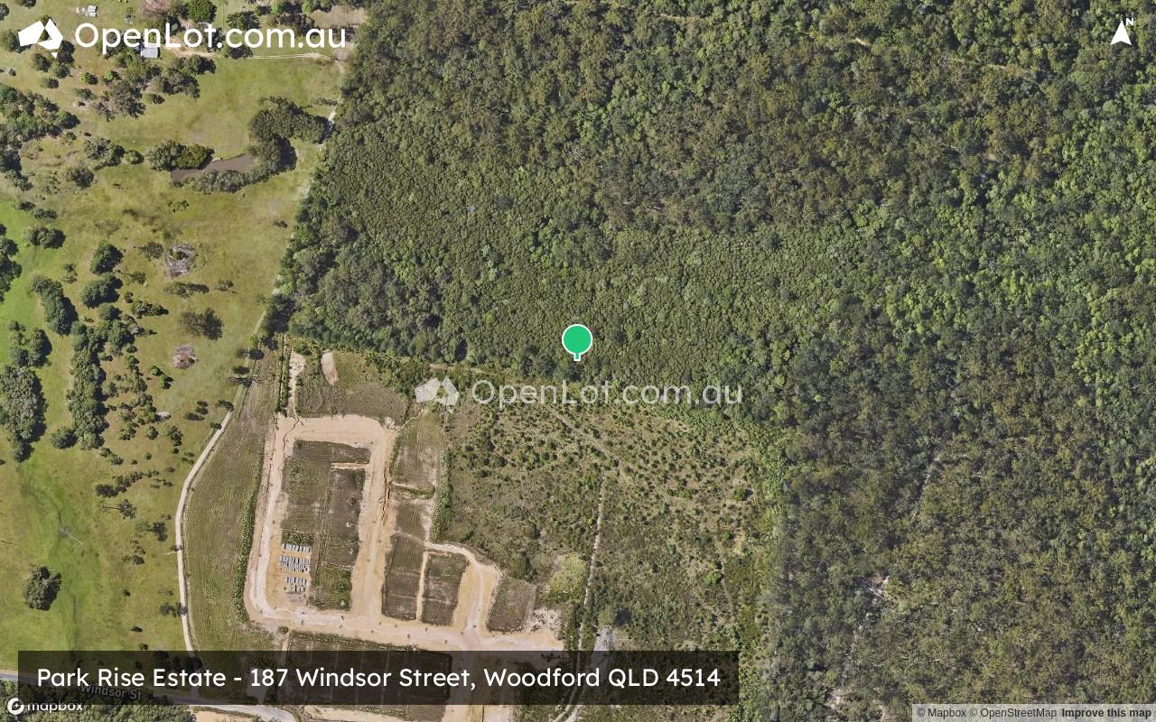 Satellite image for Park Rise Estate - 187 Windsor Street, Woodford QLD 4514