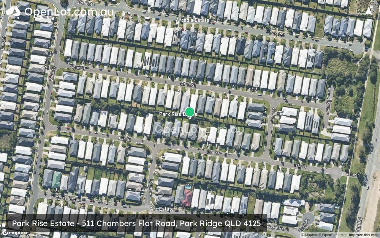 Satellite image for Park Rise Estate - 511 Chambers Flat Road, Park Ridge QLD 4125