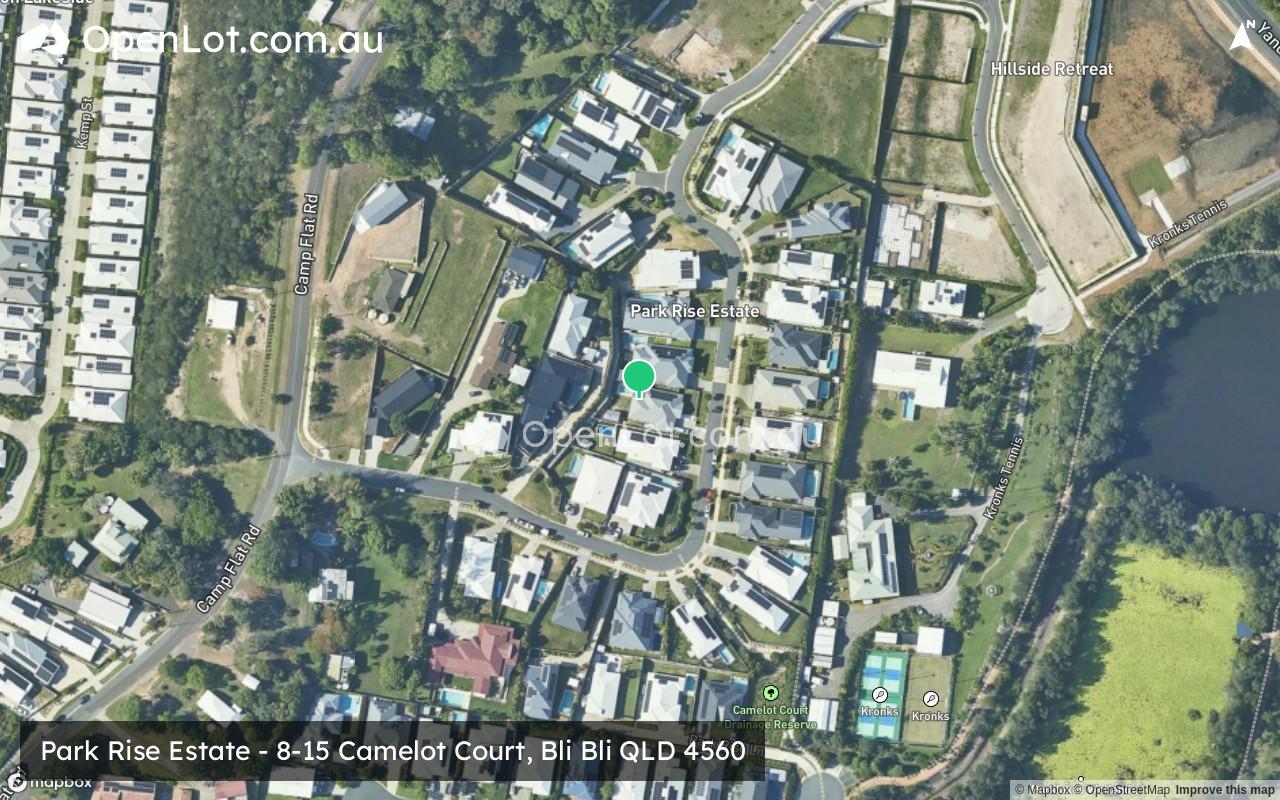 Satellite image for Park Rise Estate - 8-15 Camelot Court, Bli Bli QLD 4560