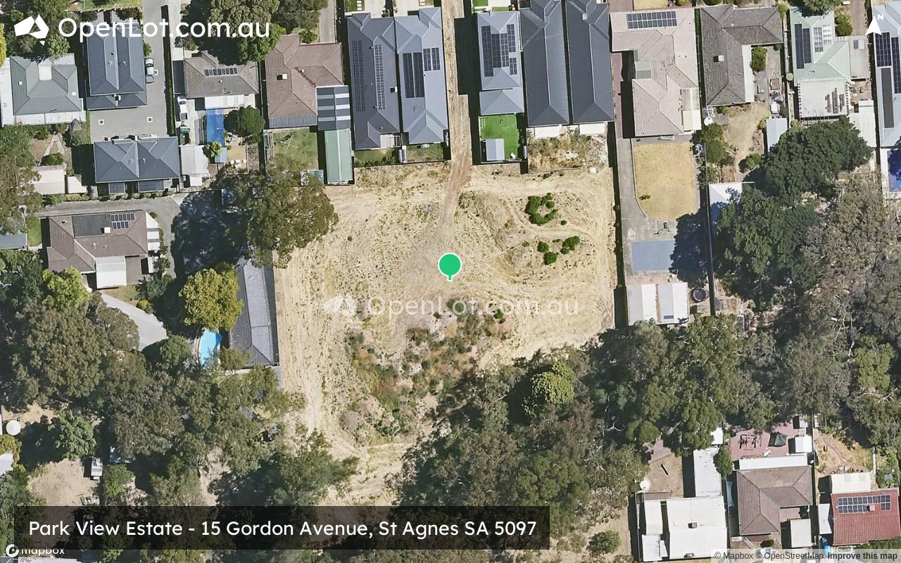 Satellite image for Park View Estate - 15 Gordon Avenue, St Agnes SA 5097