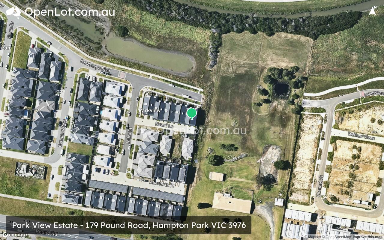 Satellite image for Park View Estate - 179 Pound Road, Hampton Park VIC 3976