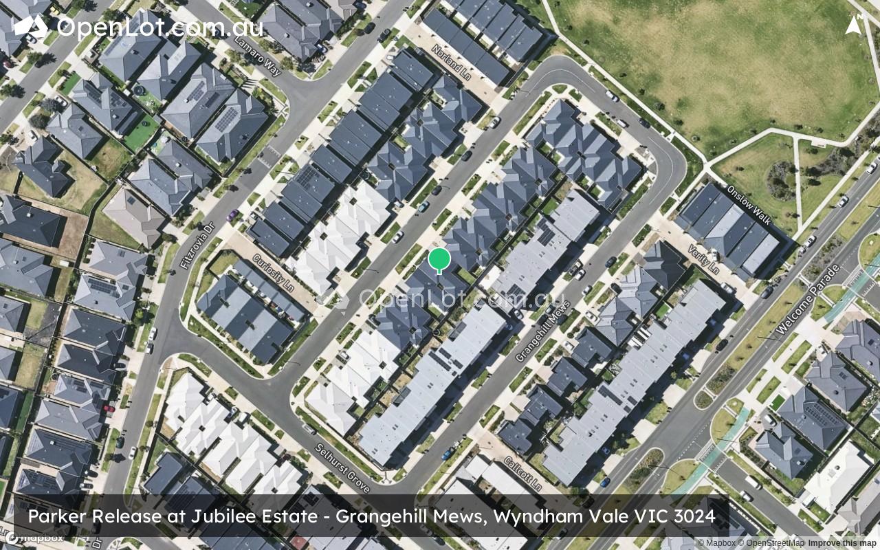 Satellite image for Parker Release at Jubilee Estate - Grangehill Mews, Wyndham Vale VIC 3024