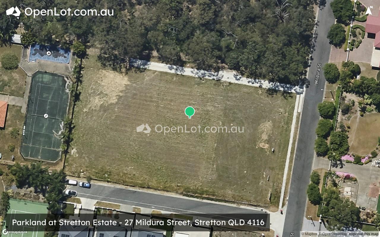 Satellite image for Parkland at Stretton Estate - 27 Mildura Street, Stretton QLD 4116